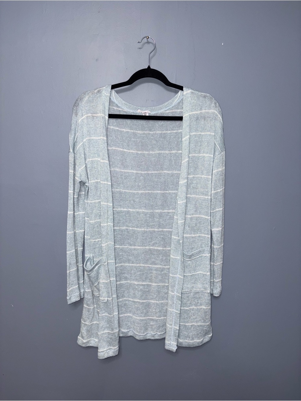 Tribal Jeans | Blue Striped Cardigan | Size Medium